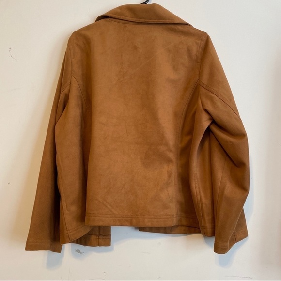 George Simonton oversized suede like light jacket size 1X - Picture 8 of 8